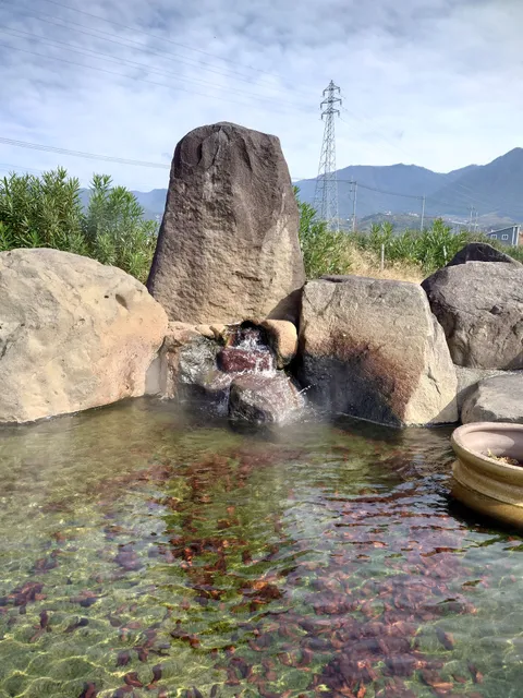 勝沼庭園 ハーブ庭園の足湯