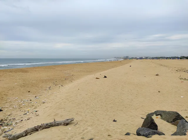 World's Second Longest Beach - Marina Beach point
