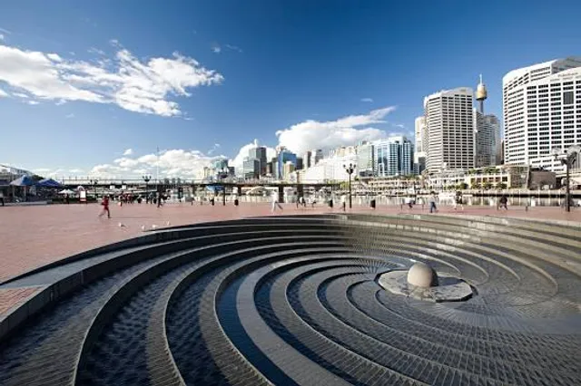 Darling Harbour Woodward Water Feature