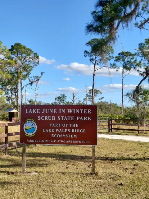 Lake June in Winter Scrub Preserve State Park