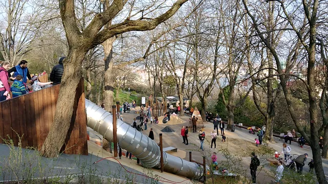 Gellérthegyi playground with slides