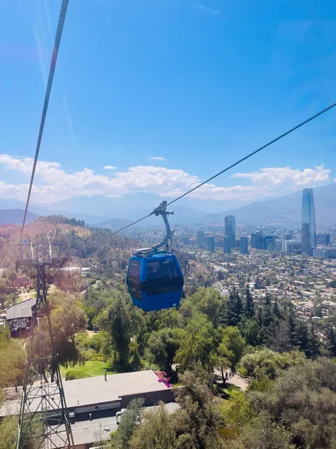 Tupahue station. Cerro San Cristobal Cable Car