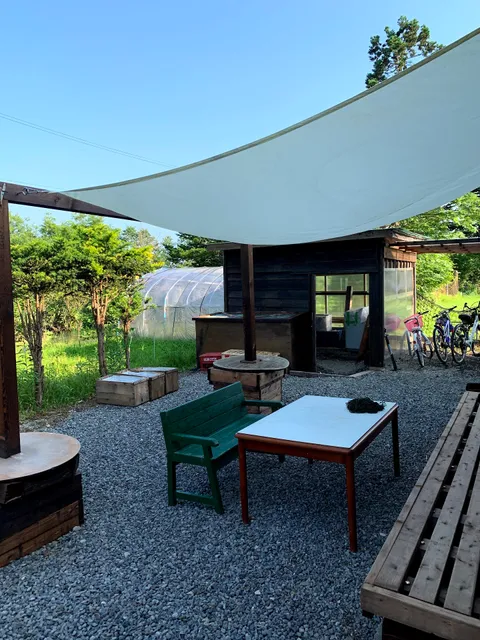 Wooden house in nature