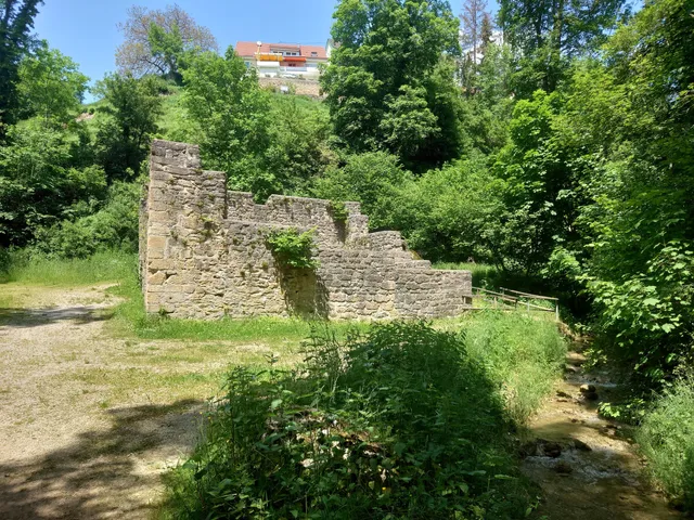 Mühlenruine in der Mühlbachschlucht