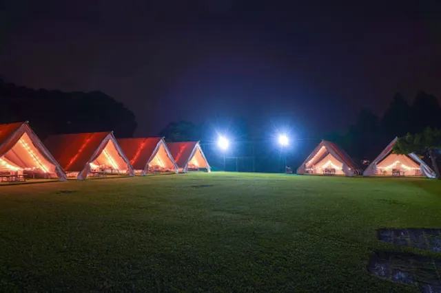 森日快樂露營區｜苗栗豪華露營｜苗栗懶人露營｜有分離式變頻冷暖氣的免搭帳露營｜苗栗親子營區｜戲水池｜滑草場｜GLAMPING