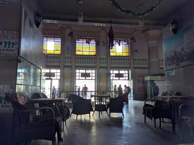 Luxor train station cafe