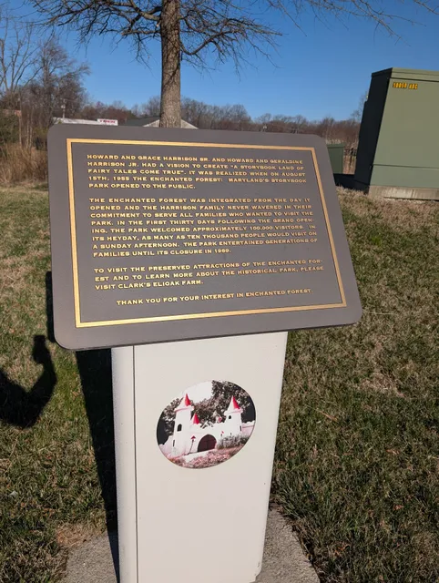 Historic Enchanted Forest Amusement Park Marker