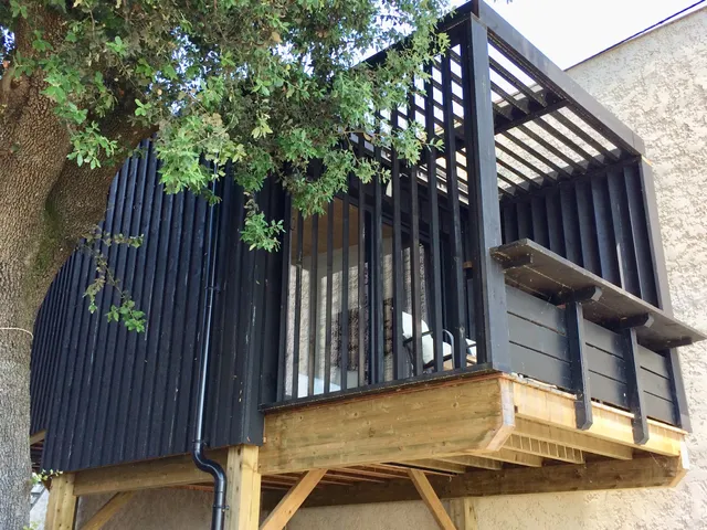 Cabane perchée Lacanau - vue sur lac