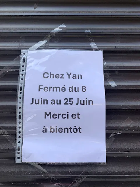 Chez Yan Plats À Emporter