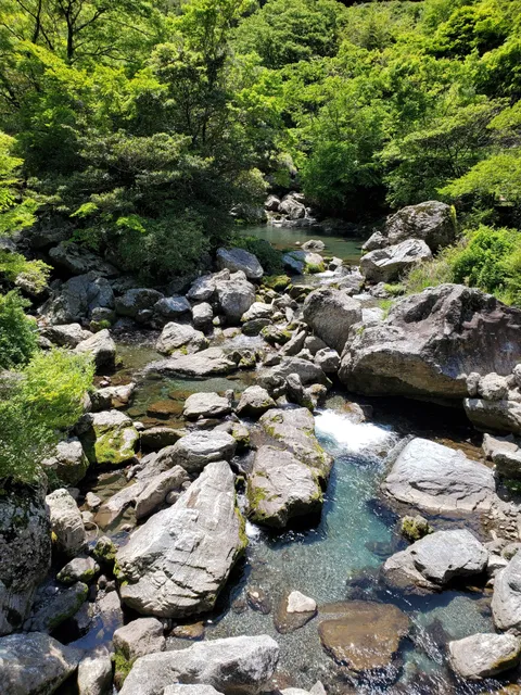 Iwaya river valley.(Shikoku Karst Prefectural Natural Park.)