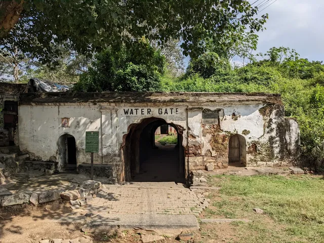 Water gate and secret door to fort