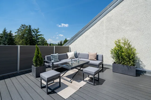 Brand new apartment roof terrace