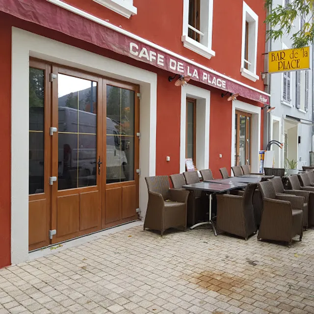 Restaurant ,glacier, petit dej,"Café de la place" saint martin d'uriage