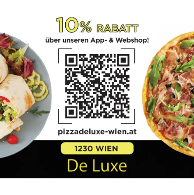 Kebap & Pizza De Luxe Wien - 10% NUR über unseren App-/Webshop