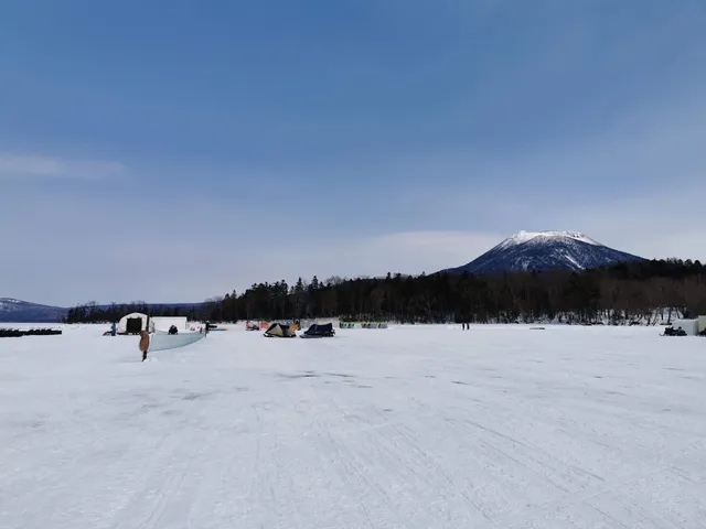 Ice Land Akan Smelt Fishing