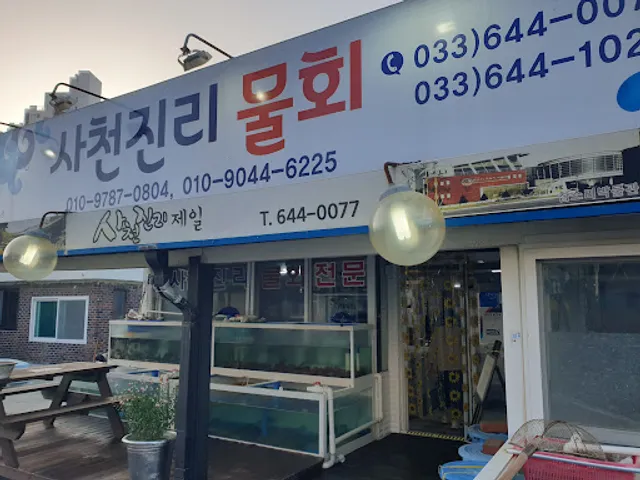 사천진리물회