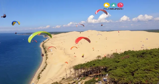 Pyla Paragliding (Pilat) Parapente to Pyla Dune