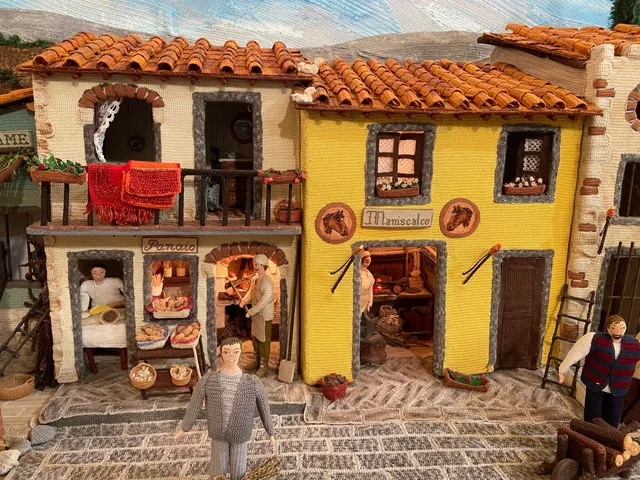 Presepe all'uncinetto