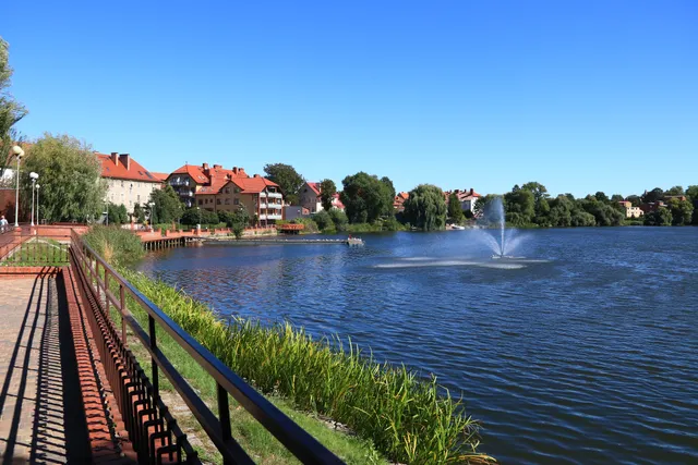 The castle lake in the shaft