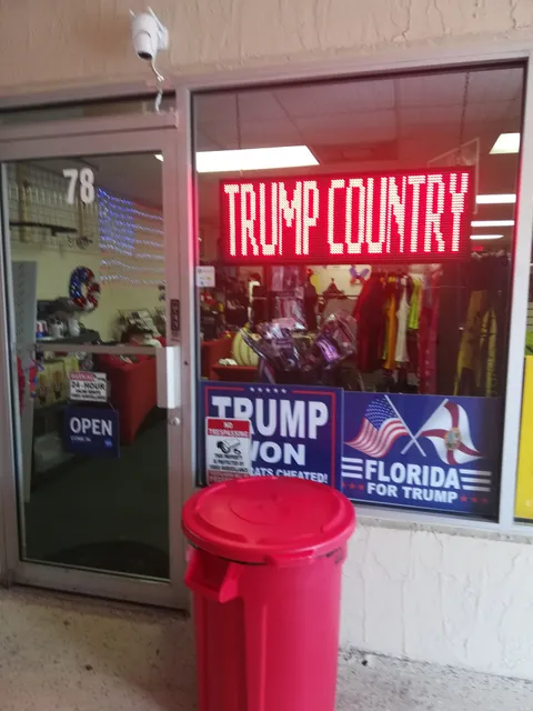 158 Commerical way/ us19 north of county line. We are open now at NEW store just next door 2nd plaza see Signs & FLAGSa