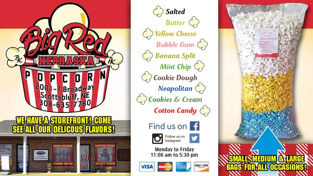 Big Red Nebraska Popcorn