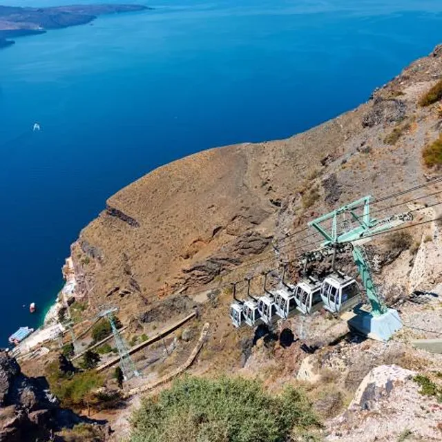 Cable car of Santorini