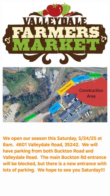 Valleydale Farmers Market (Season starts Memorial Day Weekend)