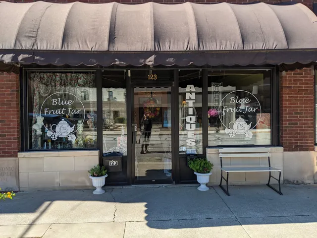 Blue Fruit Jar Antiques