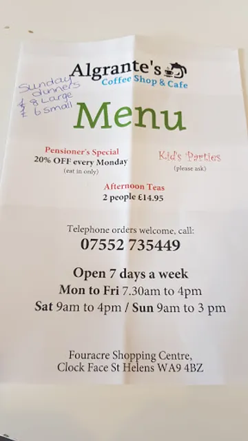 Algrante's Coffee Shop & Cafe