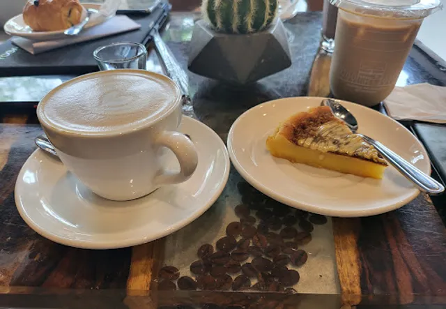 Floral coffee and juice