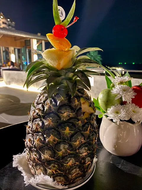 Sunset beach terrace and bar