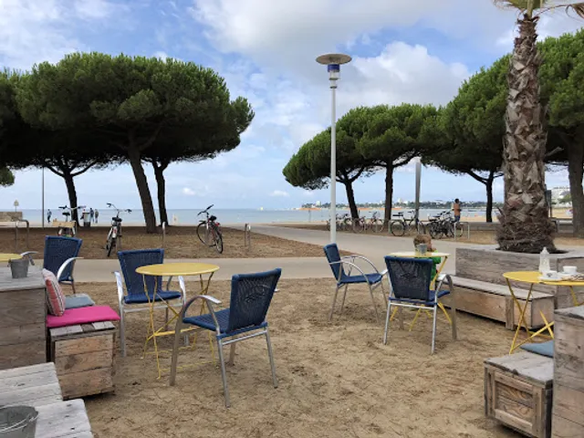 Sous les palmiers la plage