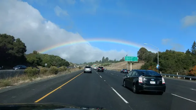 CalTrans Woodside Park & Ride Lot