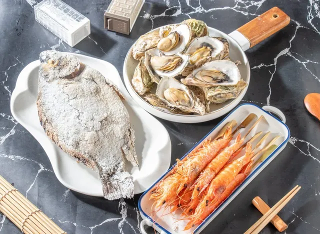 七股烤魚—鹽烤海鮮專賣（鹽烤台灣鯛 鮭魚頭 火烤乾魷魚）