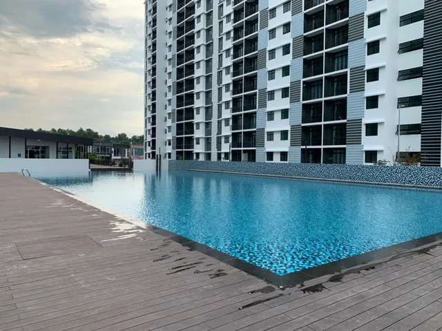 Desaru Utama Apartment with Swimming Pool View