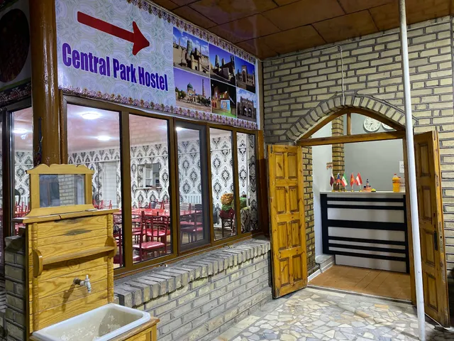 Local Restaurant Xiva Kafe Milliy taomlar and Central park hostel