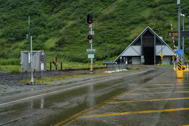 Eastern Portal of the Anton Anderson Memorial Tunnel