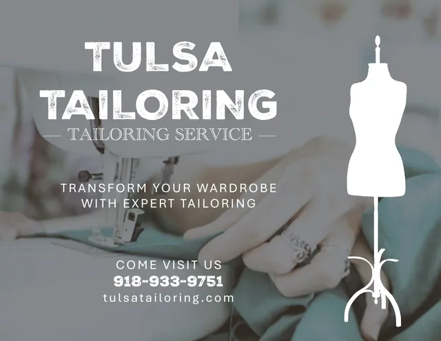 Tulsa Tailoring - Opening Weekends - APPT ONLY