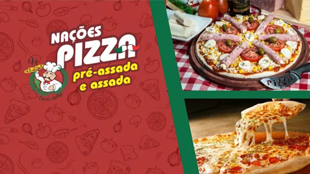 Nações Pizza Pré-Assada e Assada