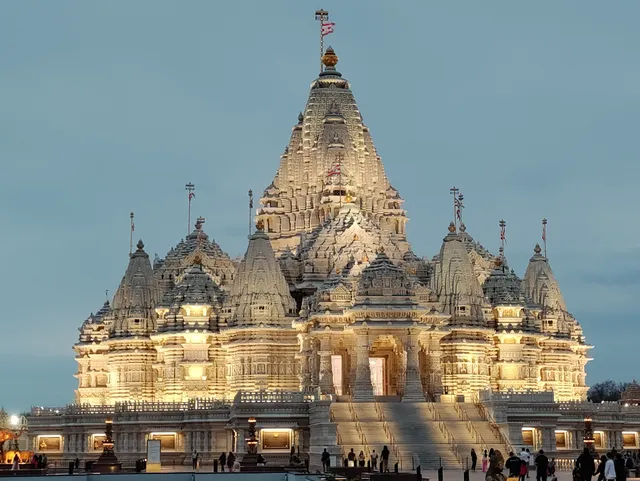 Akshardham Temple Robbinsville, NJ (BAPS Swaminarayan Akshardham Temple at 112 N Main St, 08561 Windsor, NJ. The bus will stop in the bus parking area in parking lot D)