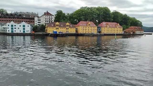 Bryggen Harbour view