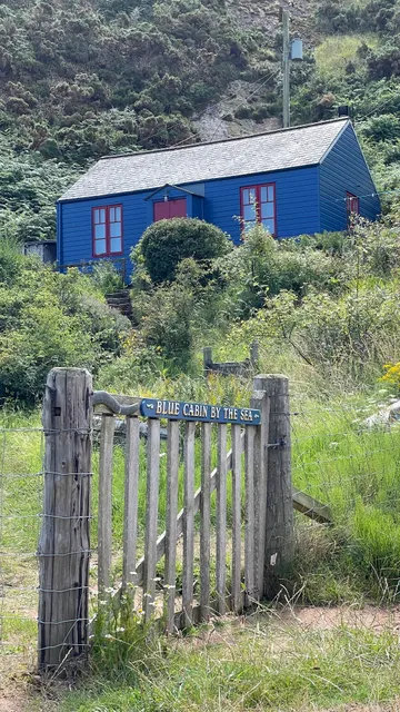 Blue Cabin By The Sea