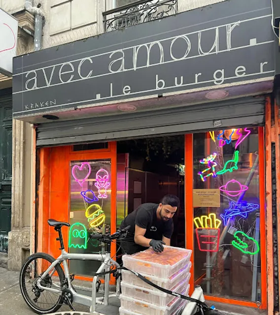 avec amour - le burger Belleville