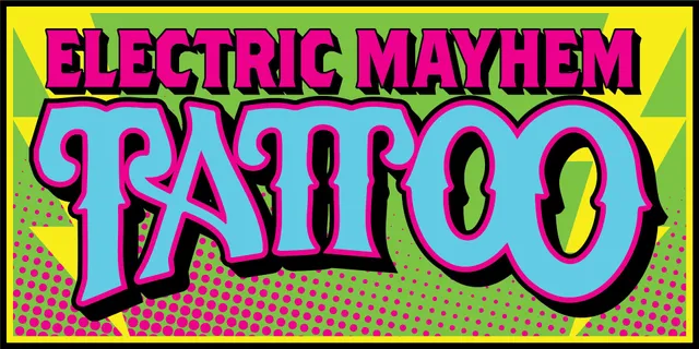 Electric mayhem tattoo