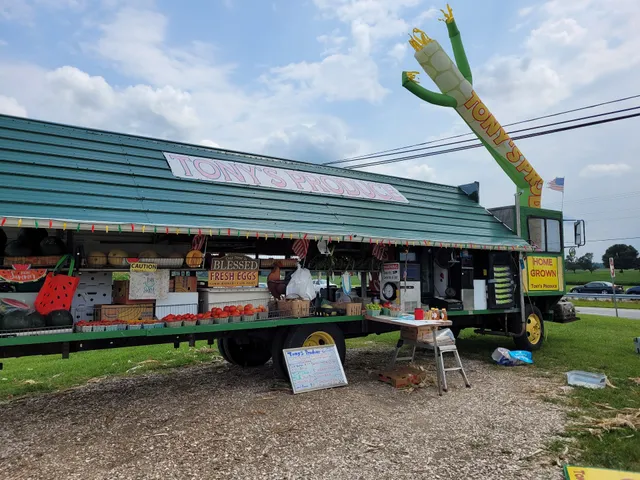 Tony's Organic Produce Roadside Farm Truck