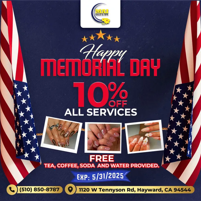 Mai Nails & Spa - FREE Paraffin Wax with Gel Pedi - Get $5 - $10 OFF when you spend $50+