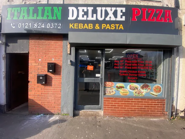 Italian deluxe pizza kebab and pasta