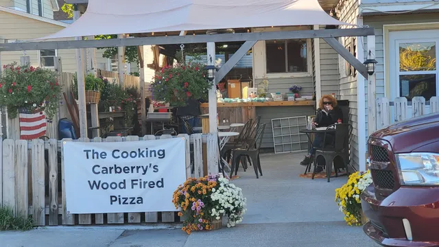 Cooking Carberrys wood Fired Pizza