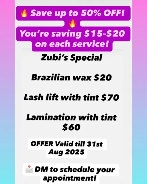 Zubi's Threading Corner - 157 Allen St, Lower East Side, NYC (Eyebrow Threading,Waxing,Eyelash Lift, Brow Lamination)