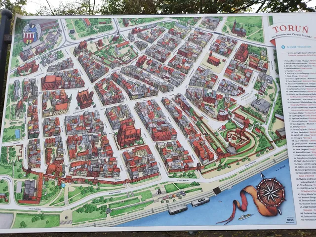 Kolorowy Plan Starego Miasta